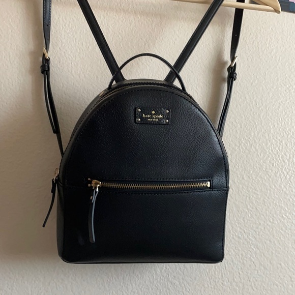 Black Leather Kate Spade Backpack main image 4